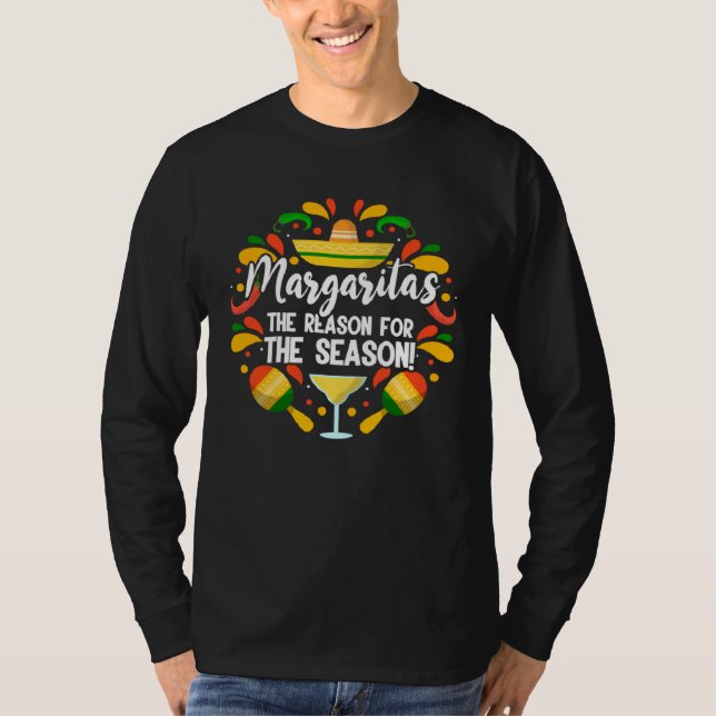 T-shirt Cinco De Mayo Margaritas Reason For The Season 5 D (Devant)