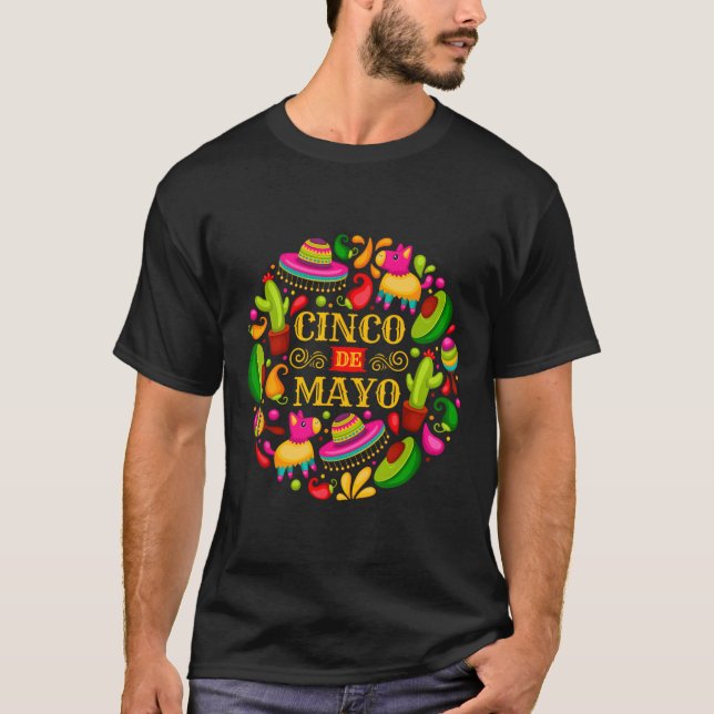 T-shirt Cinco De Mayo Mexicain Fiesta 5 De Mayo Cadeaux Ho (Devant)