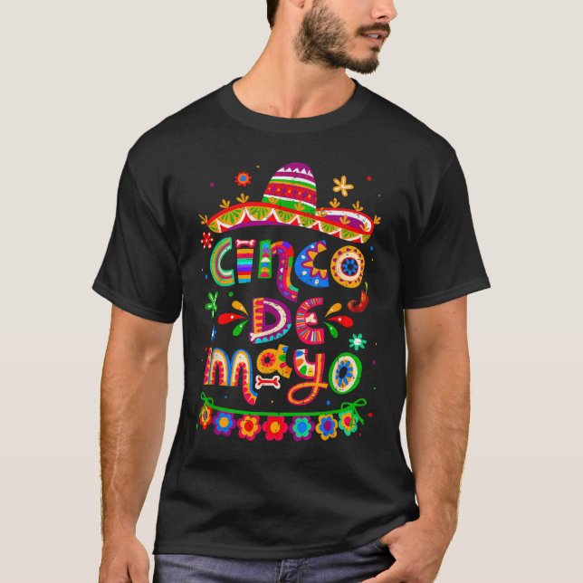 T-shirt Cinco De Mayo Mexicain Taco Lets Fiesta Cinco De M (Devant)