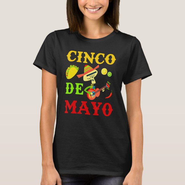 T-shirt Cinco De Mayo Mexican Fiesta 5 De Mayo 5 (Devant)