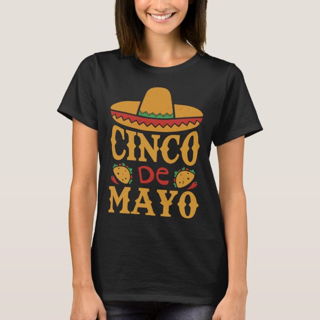 T-shirt Cinco De Mayo Mexican Fiesta 5 De Mayo Taco Kids M (Devant)