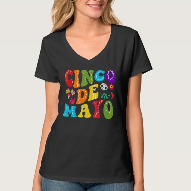 T-shirt Cinco De Mayo  Mexican Fiesta 5 De Mayo Women Men  (Devant)