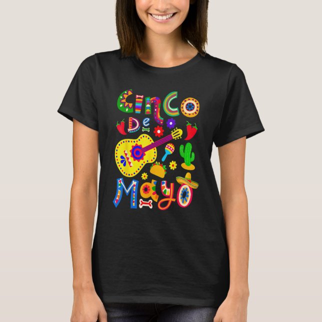 T-shirt Cinco De Mayo Mexican Fiesta 5 De Mayo Women Men G (Devant)