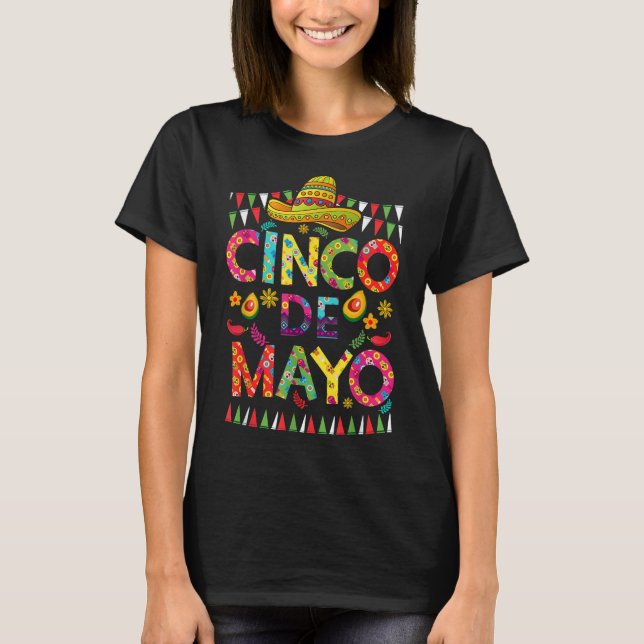 T-shirt Cinco De Mayo Mexican Fiesta Squad 5 De Mayo Pour  (Devant)