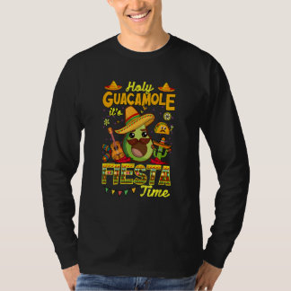 T-shirt Cinco De Mayo Mexican Guitar Holy Guacamole Fiesta