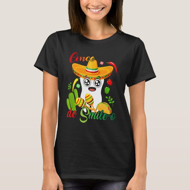 T-shirt Cinco De Mayo Mexican Holy Guacamole Fiesta Time 5 (Devant)