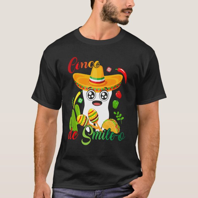 T-shirt Cinco De Mayo Mexican Holy Guacamole Fiesta Time 5 (Devant)