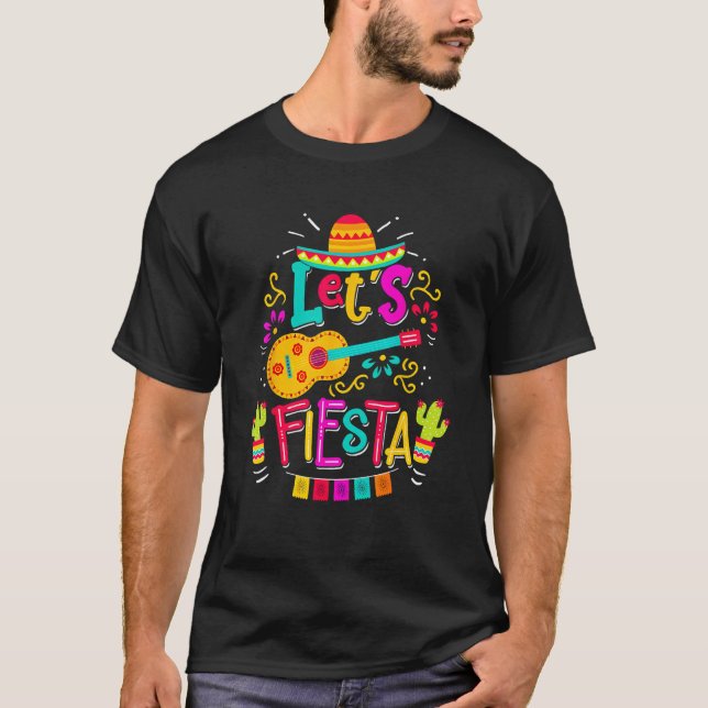 T-shirt Cinco De Mayo Mexican Lets Fiesta 5 De Mayo Men Wo (Devant)