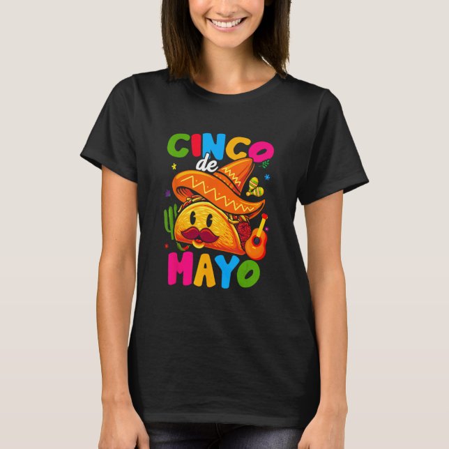 T-shirt Cinco De Mayo Mexican Lets Fiesta 5 De Mayo Women  (Devant)
