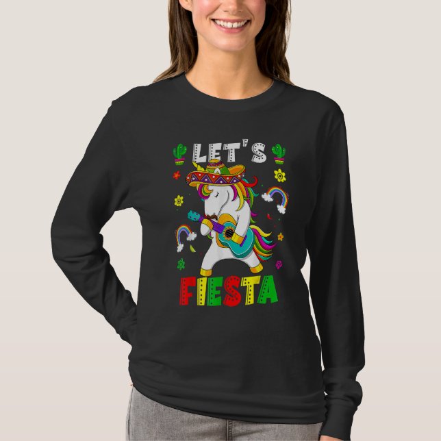 T-shirt Cinco De Mayo Party Lets Fiesta Dancing Mexican Un (Devant)