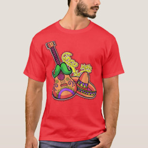 T-shirt Cinco De Mayo Party Meican Guitare Femmes Hommes E