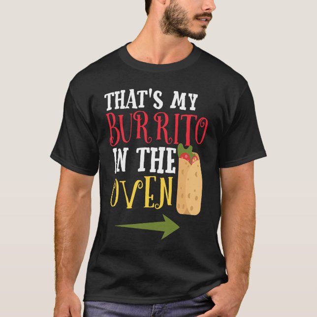 T-shirt Cinco De Mayo Pregnancy Announcement Burrito Oven (Devant)