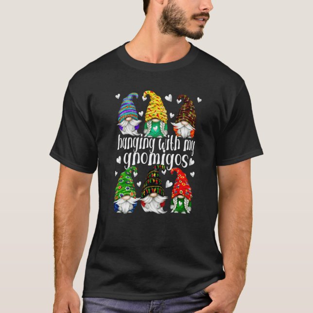 T-shirt Cinco De Mayo Prof Amigo Gnomes Suspendus Avec Mon (Devant)