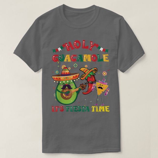 T-shirt Cinco De Mayo Saint-Guacamole Son Fête Avoca (Design devant)