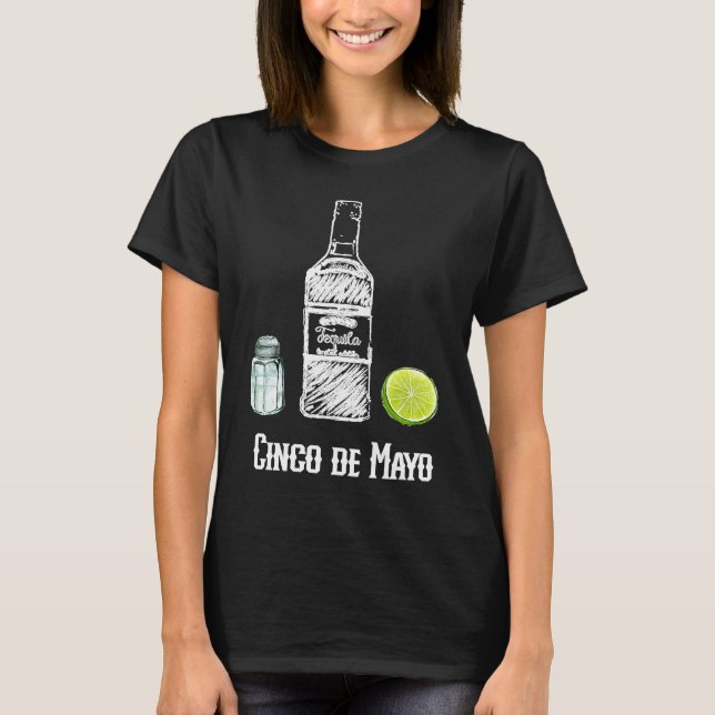 T-shirt Cinco de Mayo Salt Tequila Lime Celebration Party (Devant)