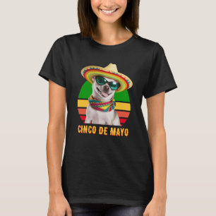 T-shirt Cinco De Mayo Sombrero Chihuahua Avec Lunettes De 