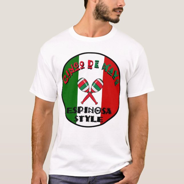 T-shirt Cinco De Mayo - style d'Espinosa (Devant)