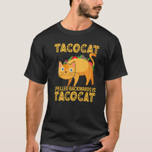 T-shirt Cinco De Mayo Taco Chat Épellé à l'Envers Mexicain