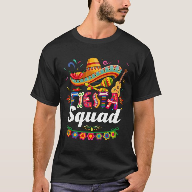 T-shirt Cinco De Mayo Tee Parti Mexicain Cinco (Devant)