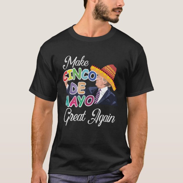 T-shirt Cinco De Mayo Tequila Tacos Mexican Beer Happy Cin (Devant)