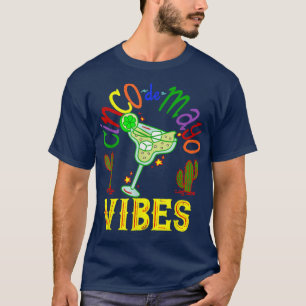 T-shirt Cinco de Mayo Vibes Meican Margarita Boire Vacance