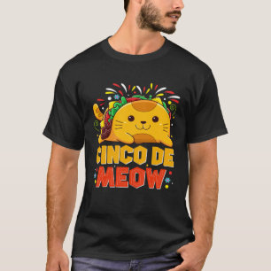 T-shirt Cinco De Meo Chat Mexicain Costume Cinco De Mayo