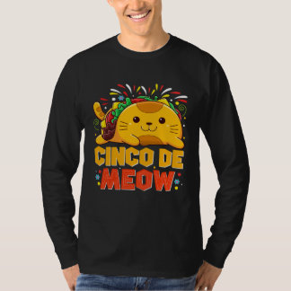 T-shirt Cinco De Meo  Mexican Cat Cinco De Mayo Costume Ta