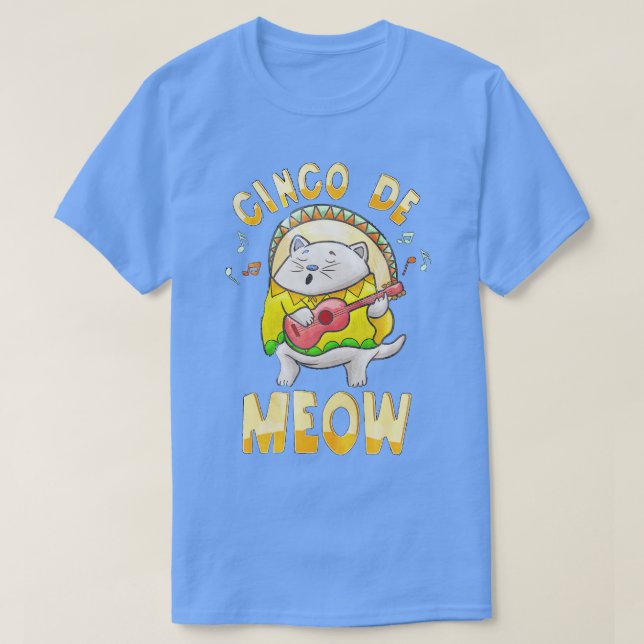 T-shirt Cinco De Meow (2) (Design devant)