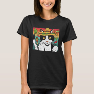 T-shirt Cinco de Meow Cat  Mexico Pride Mexican Cinco De M