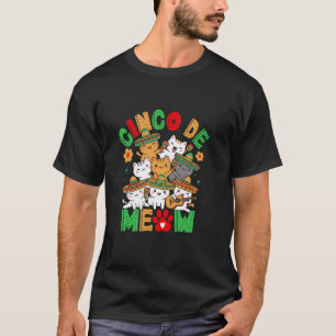 T-shirt Cinco De Meow Fête Amusante de Chats Mignons