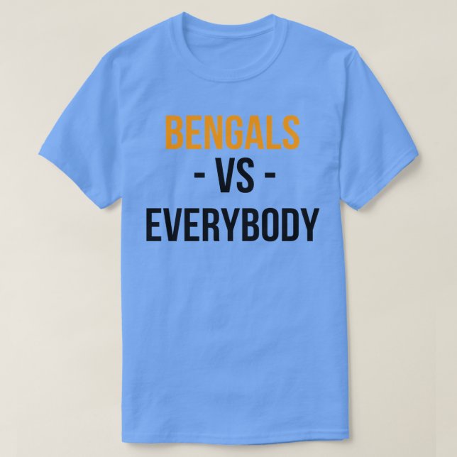 T-shirt Cincy Bengals contre tout le monde (Design devant)