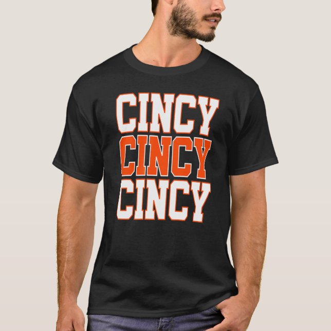T-shirt Cincy 'nati Cincinnati Oh Correspondant Famille Co (Devant)