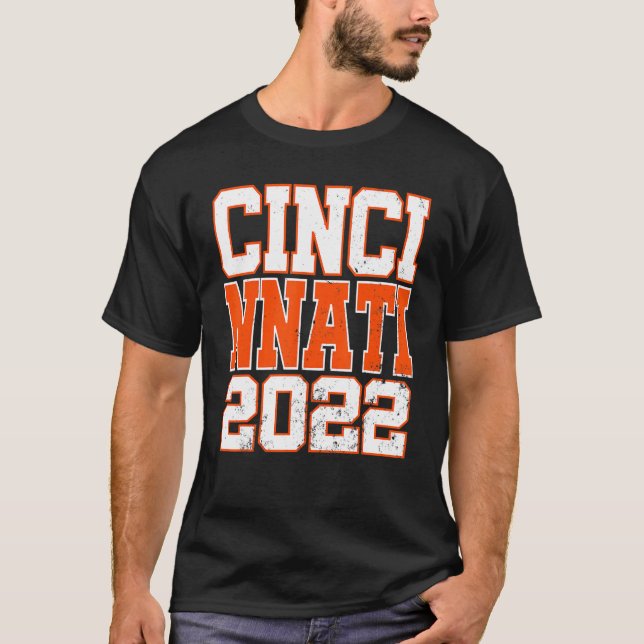 T-shirt Cincy 'nati Cincinnati Oh Correspondant Famille Co (Devant)