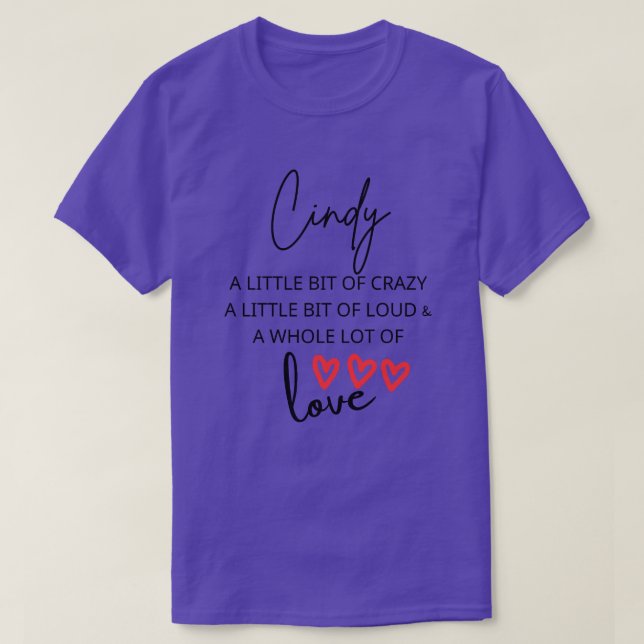 T-shirt Cindy Colorful Love (Design devant)