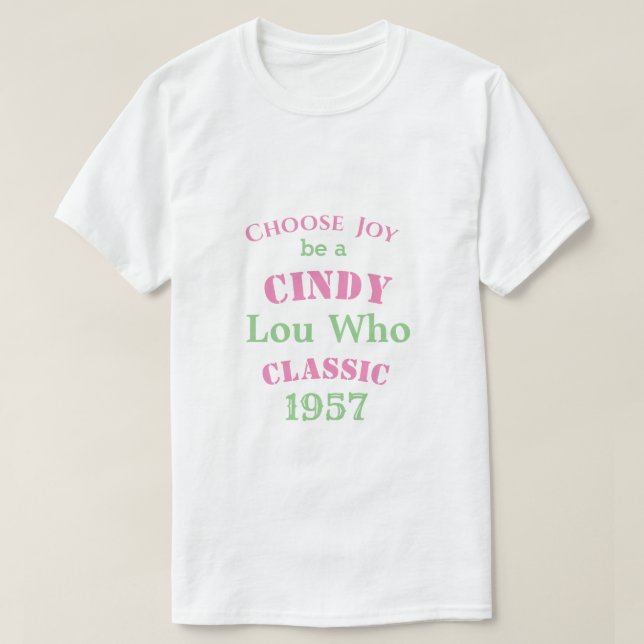 T-shirt Cindy Lou Who Classic PG  (Design devant)