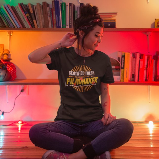 T-shirt Cinéaste certifié frais - Film amusant (Créateur téléchargé)