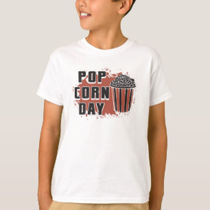 T-shirt Cinéma Film Popcorn Day Snack Pop Film Cadeau