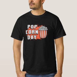 T-shirt Cinéma Film Popcorn Day Snack Pop Film Idée cadeau