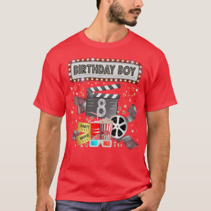 T-shirt Cinéma Nuit Anniversaire Fête Pyjama Swood Popcorn