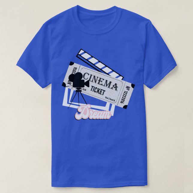 T-shirt Cinéma rêve nostalgie (Design devant)