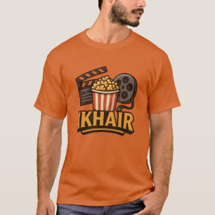 T-shirt Cinématique Popcorn Film Fan girl