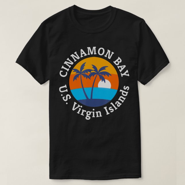 T-shirt Cinnamon Bay Beach Îles Vierges américaines Summer (Design devant)