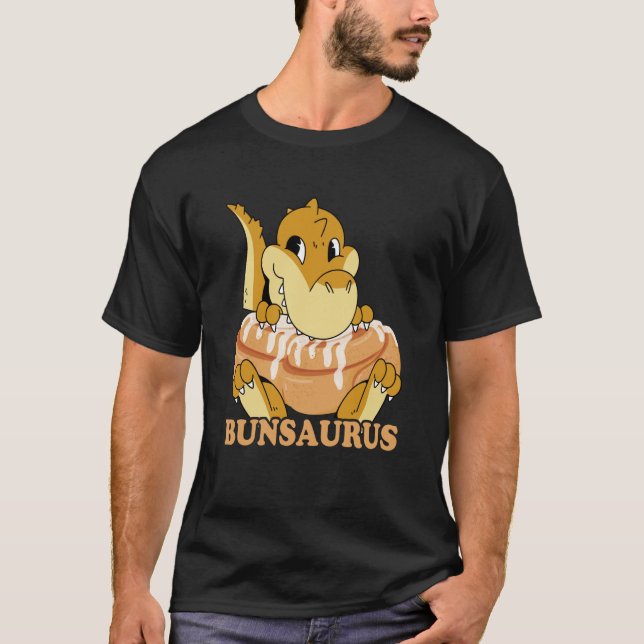 T-shirt Cinnamon Bun Dinosaur Sweet Pastry Dino Cinnamon R (Devant)