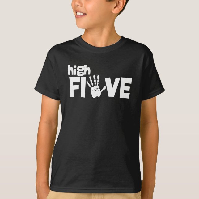 T-shirt Cinq - cinquième anniversaire 5 ans (Devant)