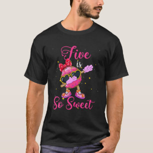 T-shirt Cinq Est Si Douce 5E Fille Dabbing De Donut Annive
