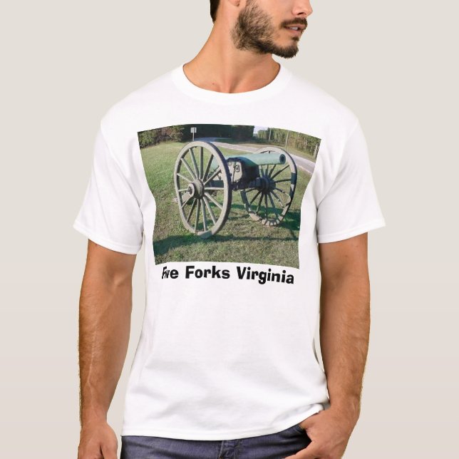 T-shirt Cinq fourchettes la Virginie (Devant)