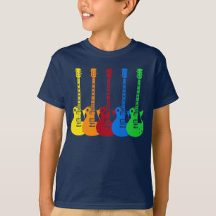 T-shirt Cinq guitares électriques