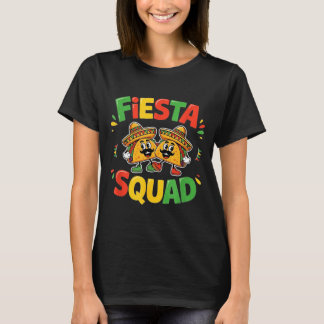 T-shirt Cinq mai drôle fiesta squad party pour hommes