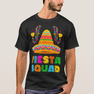 T-shirt Cinq mai fiesta squad famille appariée groupe