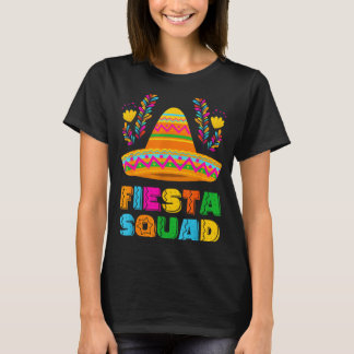 T-shirt Cinq mai fiesta squad famille appariée groupe